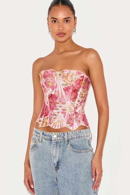Celina Blondekorsett Topp