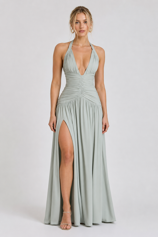 Selma Halterneck Maxikjole